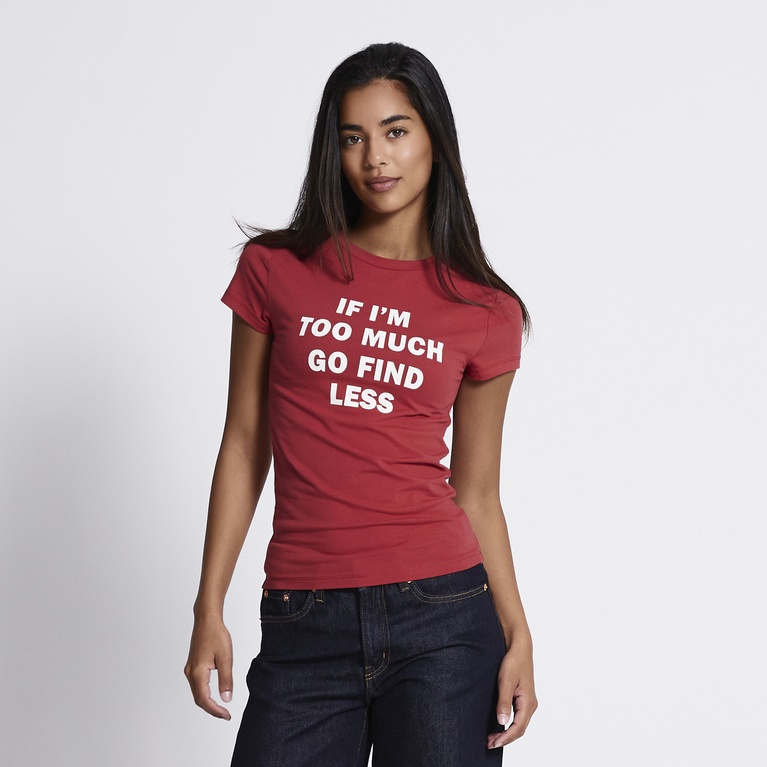 Printed baby tee "September" Red